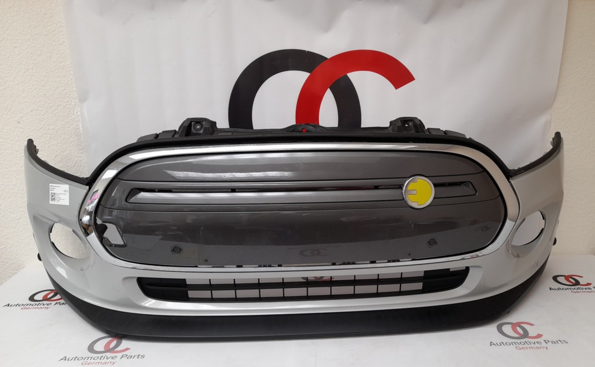Original MINI F56 BEV Cooper SE Stoßfänger vorn bumper white-silver metallic PDC