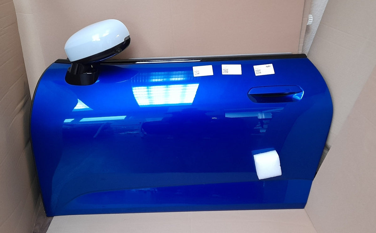 Original MINI Cooper J01 Vordertür links 41009650276 Blazing Blue mit Kamera