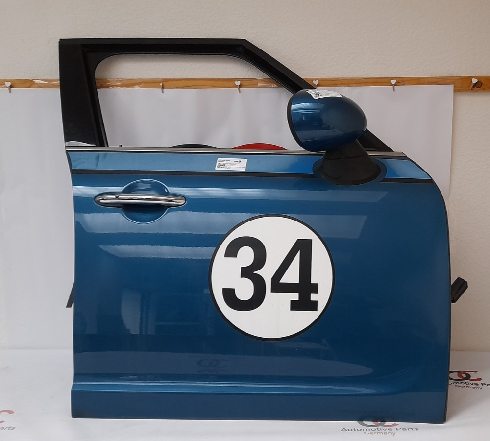 Original Tür MINI Countryman F60 7438596 vorne rechts, island-blue metallic