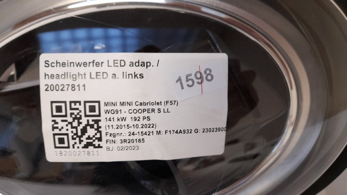 Original MINI F55 F56 F57 Frontscheinwerfer LED Facelift links 5A07DB7