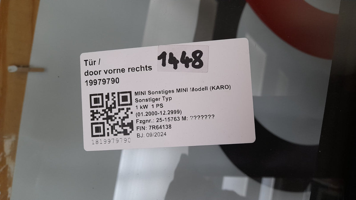 Original MINI Countryman U25 Tür vorne rechts 41539634500 front right door