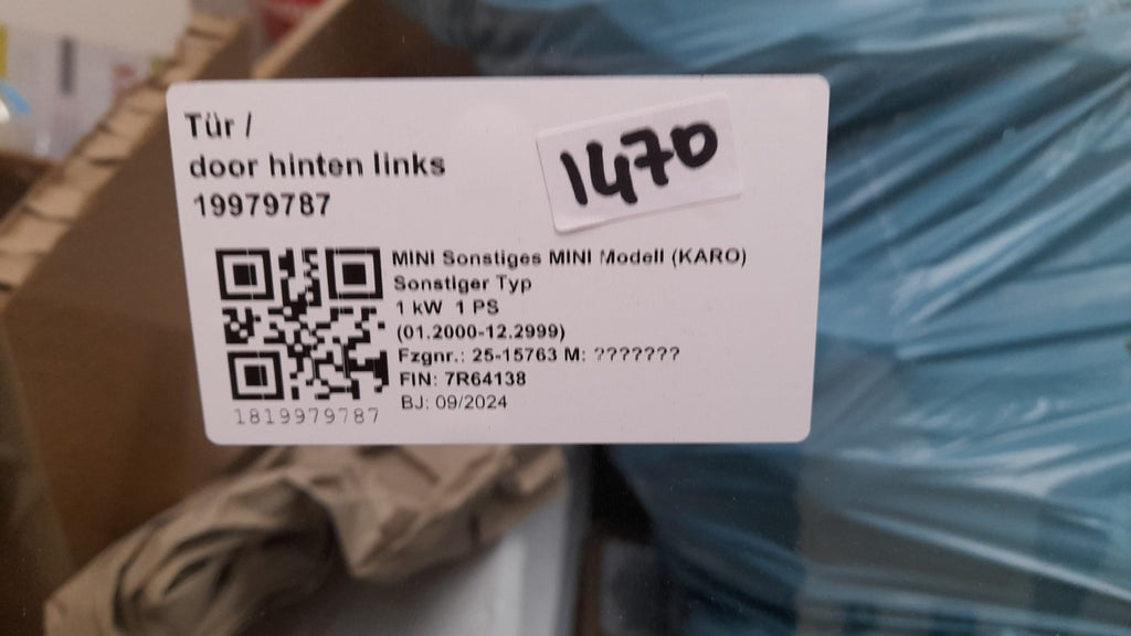 Original MINI Countryman U25 Tür hinten links 41529634501 rear left door