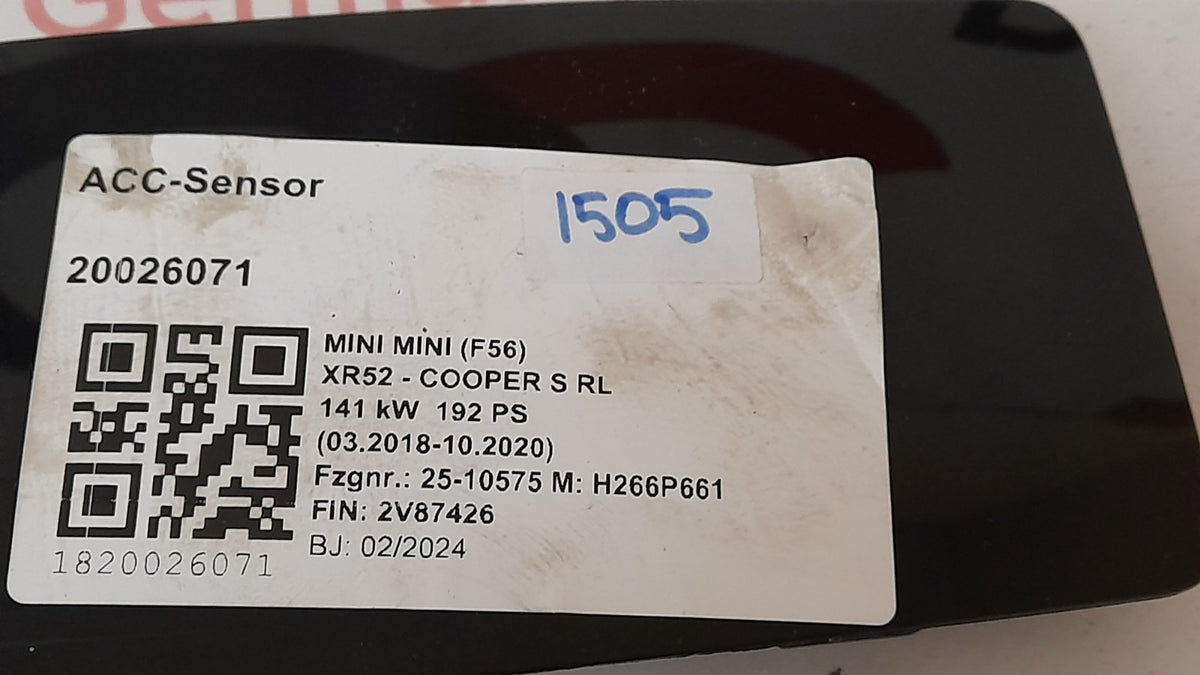 Original F70 F74 U06 U11 U10 G45 G60 G70 I20 Frontradarsensor ACC 66315B3AD16