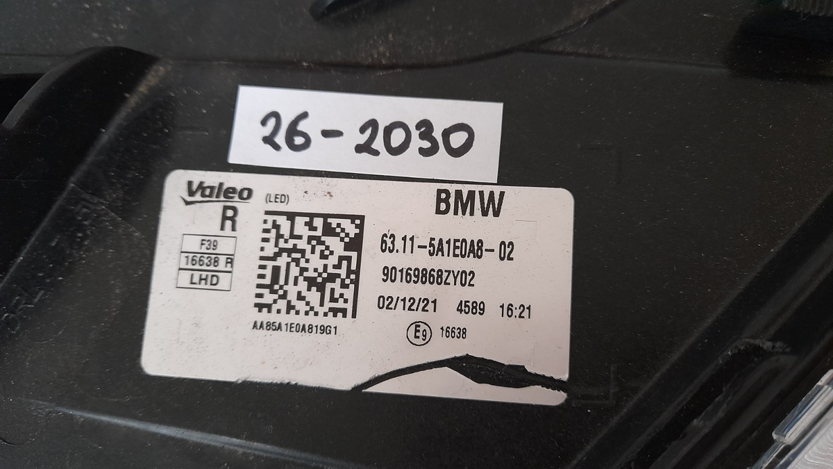 Original BMW X2 F39 5A1E0A8 LED Frontscheinwerfer rechts Headlight right