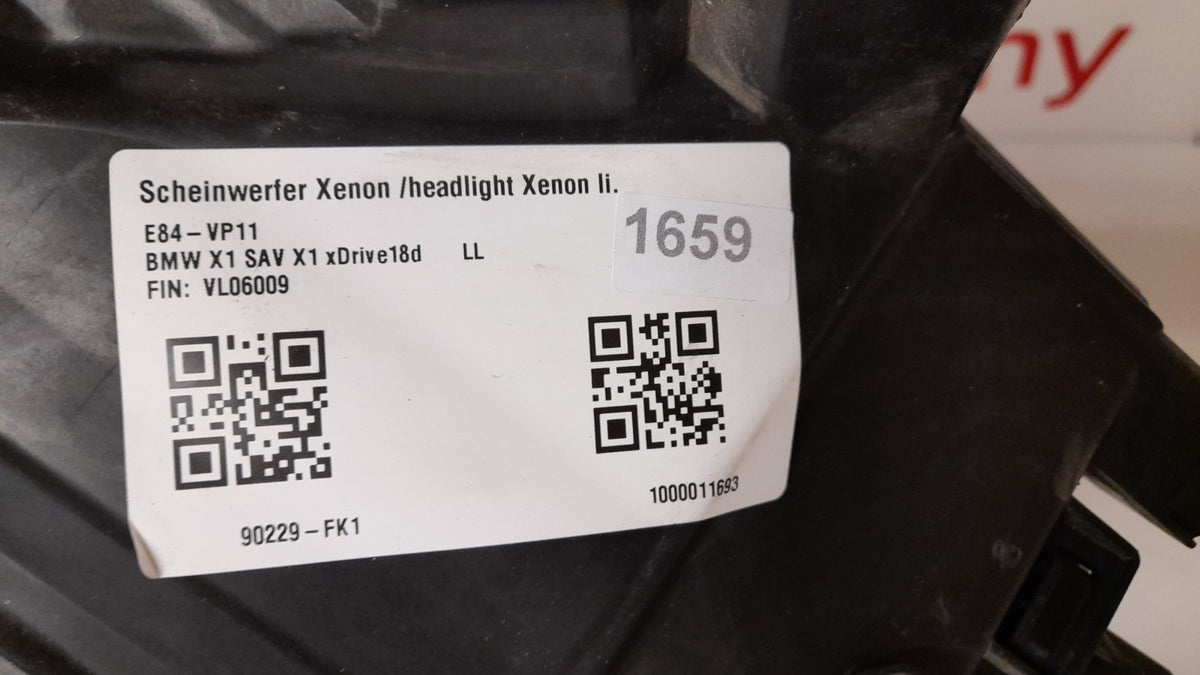 Original BMW X1 E84 Scheinwerfer AHL-Xenon links 63112993497 mit Steuergerät