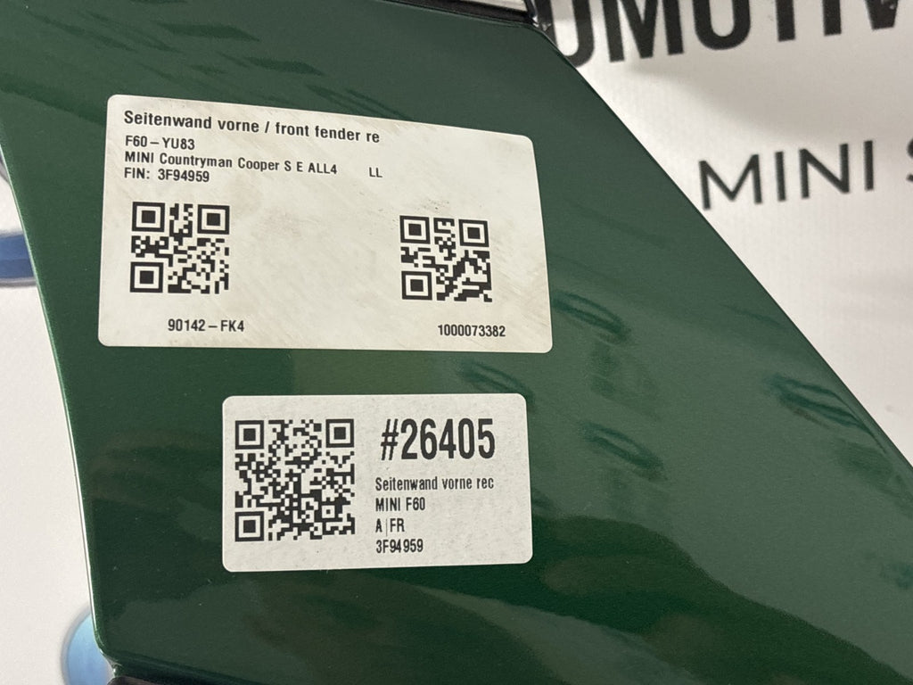 Original MINI Countryman F60 PHEV Cooper SE Kotflügel vorne rechts 41007449376