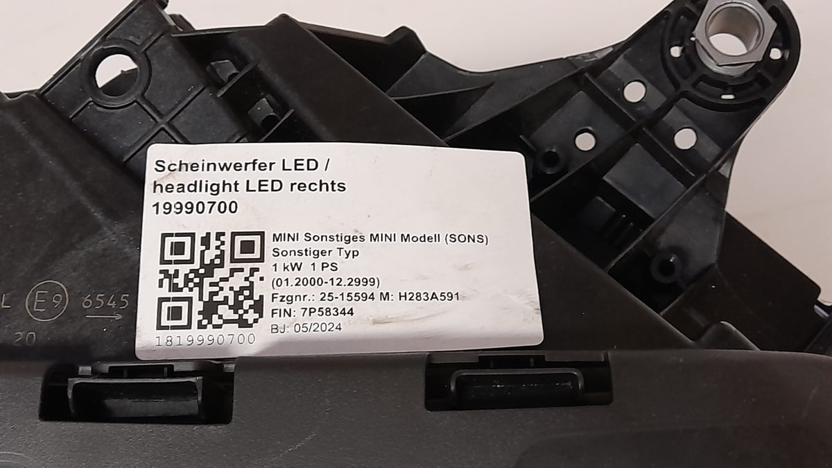 Original MINI Countryman U25 Frontscheinwerfer LED rechts 5A96844 Headlight