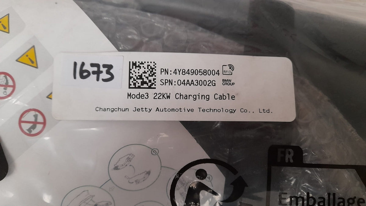 Original BMW U06 U25 iX3 Ladekabel 61448490580 Fast charging cable Mode 3 22KW