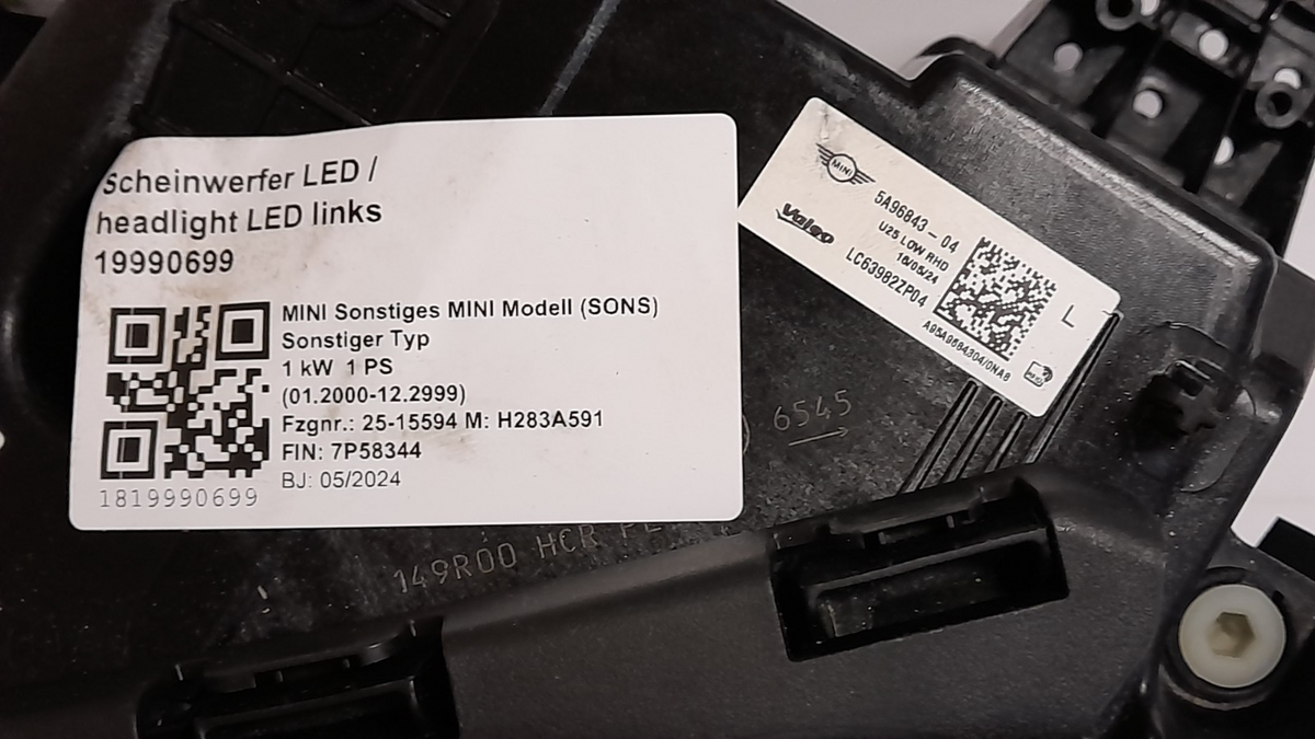 Original MINI Countryman U25 Frontscheinwerfer LED links 5A96843 Headlight left