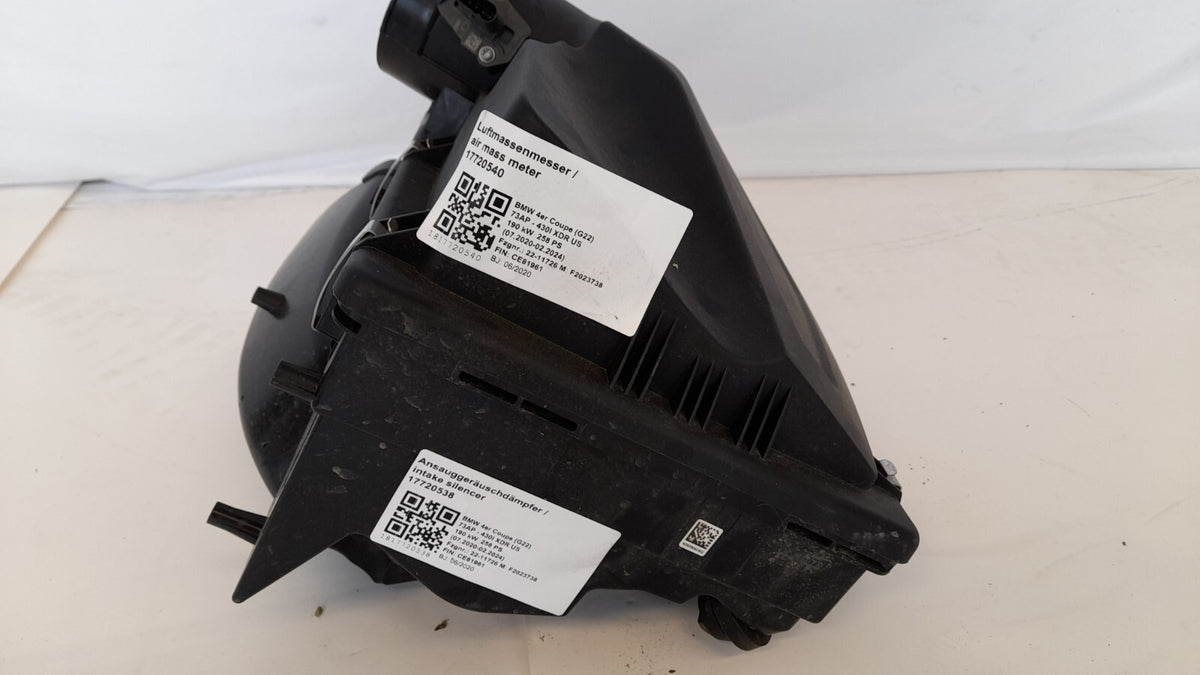 Original BMW 4er G22 G23 G26 Ansauggeräuschdämpfer 13718580424 Luftmassenmesser