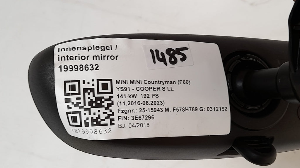 Original MINI Countryman F60 Innenspiegel / interior mirror 021330 51169285371