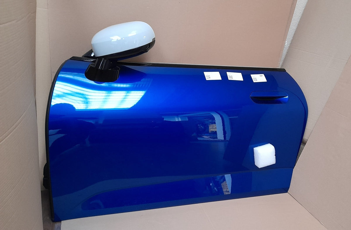 Original MINI Cooper J01 Vordertür links 41009650276 Blazing Blue mit Kamera