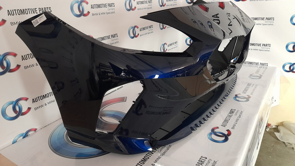 Original BMW 1er F70 Stoßstange vorne 5A35D29 blau front bumper