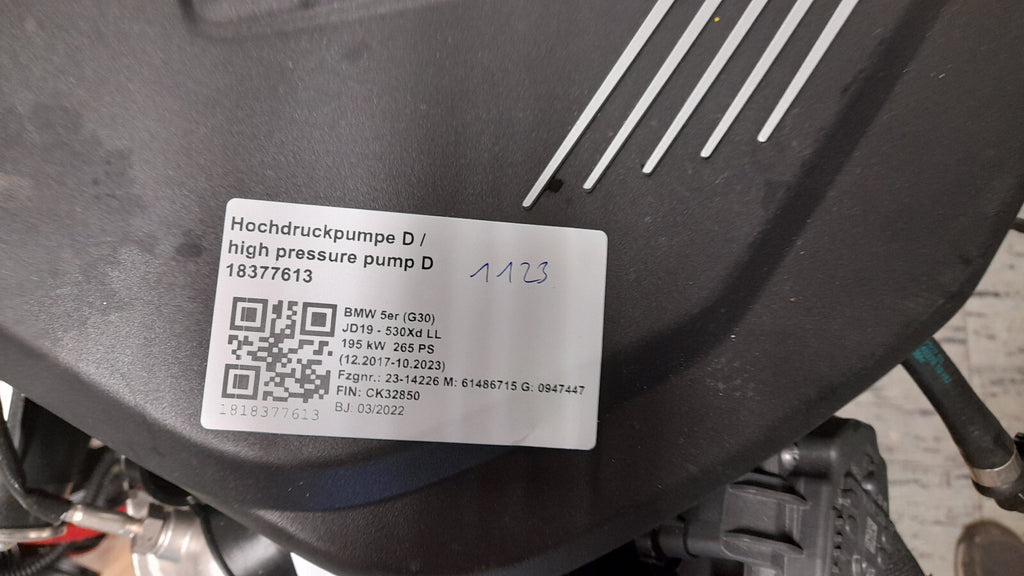 Original BMW 5er G30 Motorkomplett 530d B57D30A Diesel Engine Komplet 265 PS