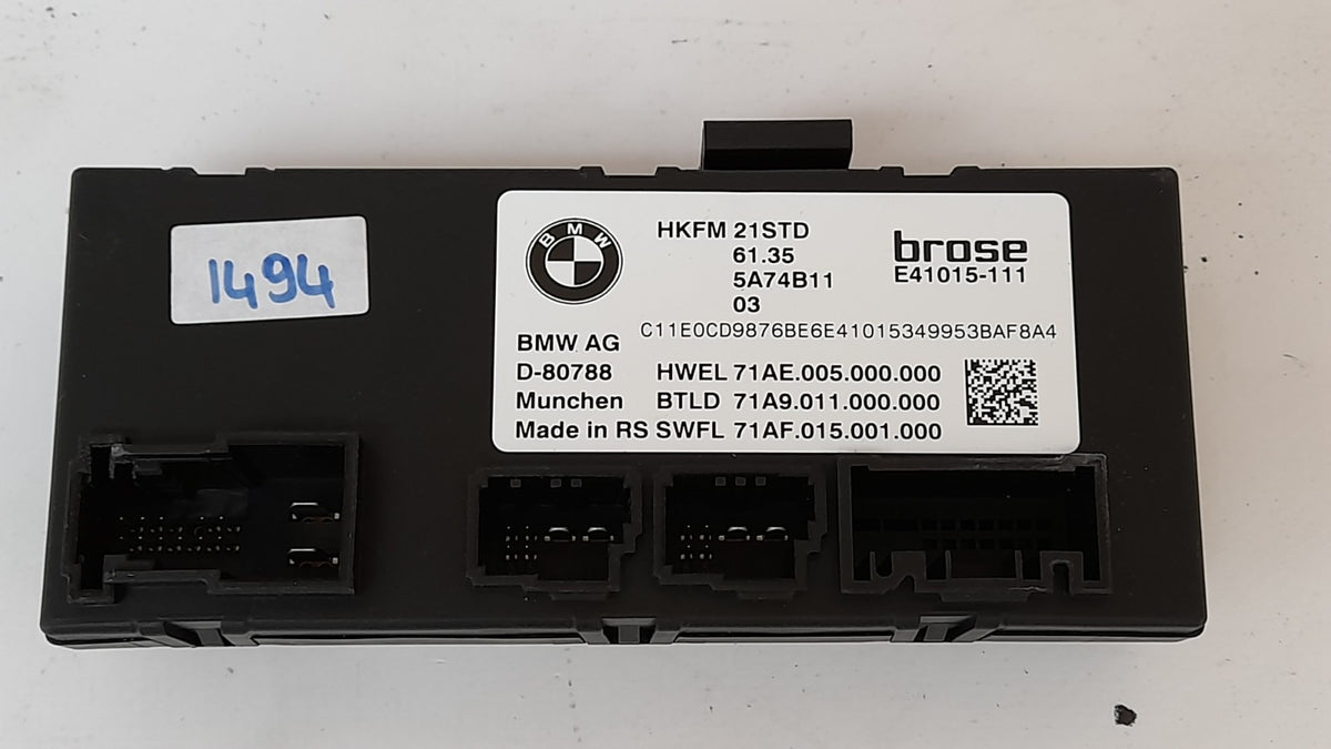 Original F70 U06 G60 G70 U11 U10 G45 G09 U25 Heckklappenmodul 61355A74B11