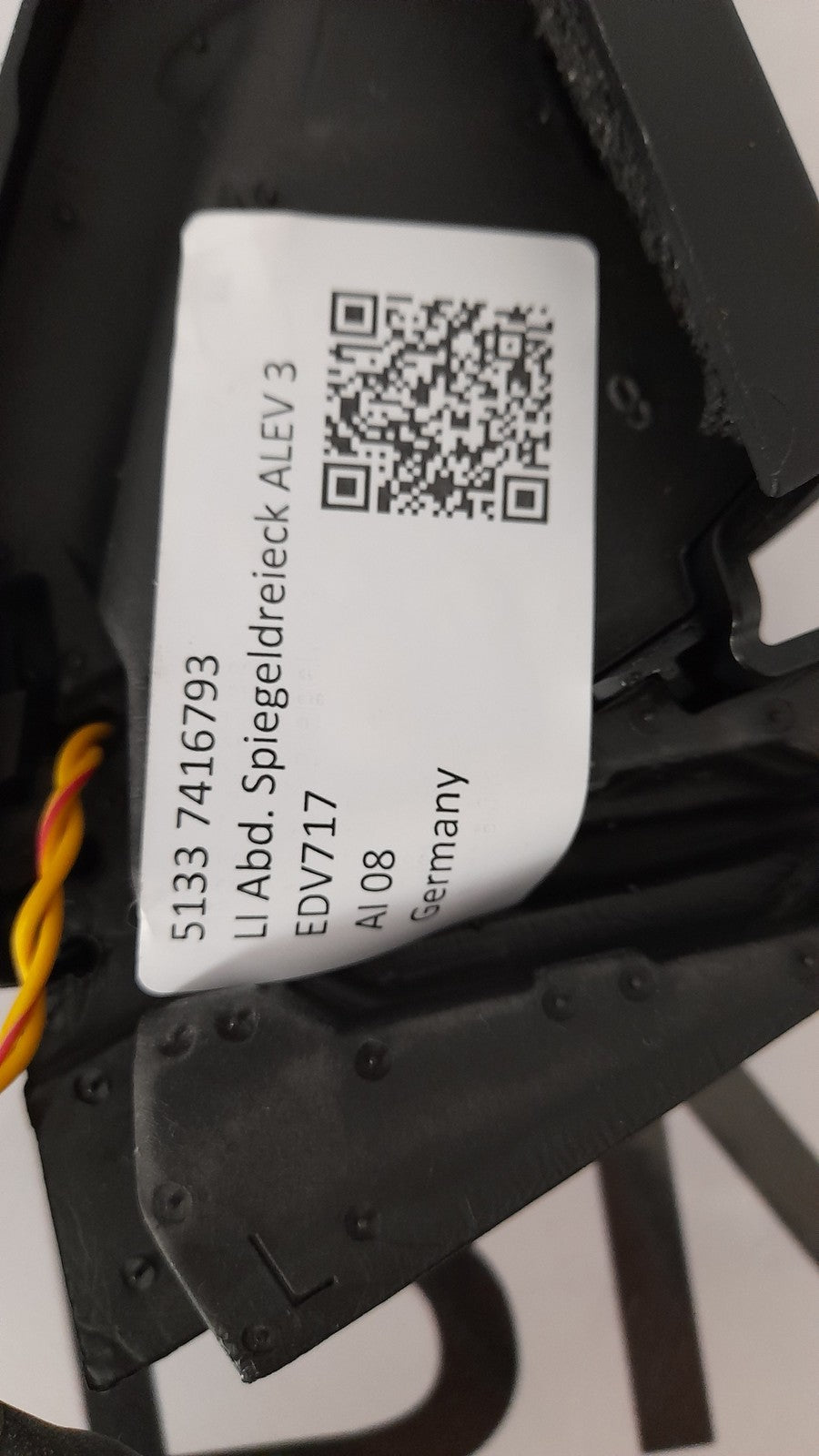 Original BMW 6er GT G32 Spiegeldreieck links Harman Kardon 51337416793