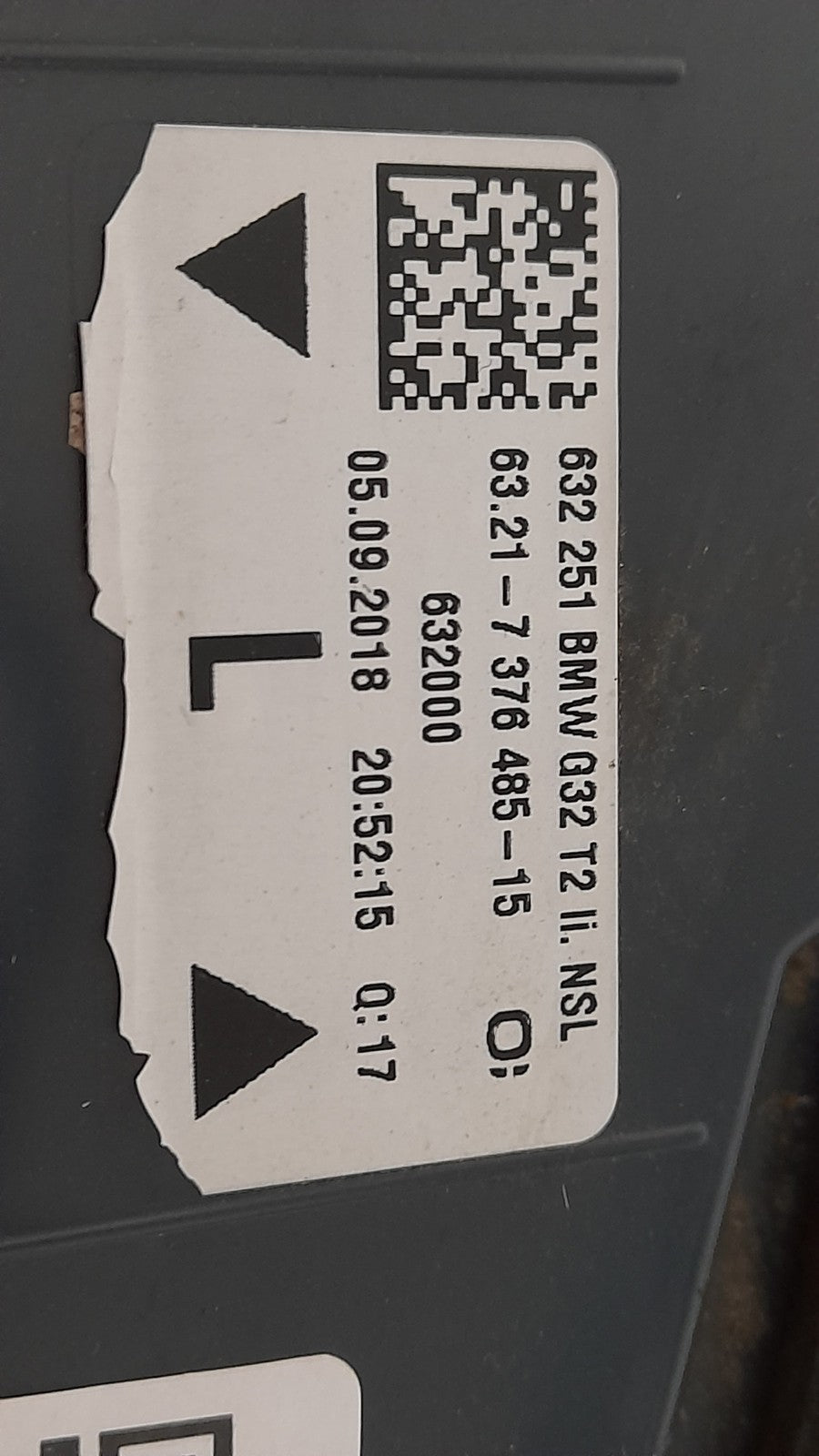 Original BMW 6er Gran Turismo G32 Heckleuchte innen links NSL 63217376485