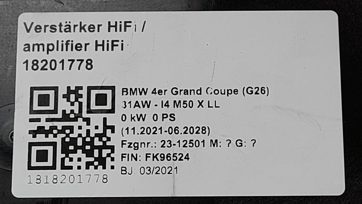 Original BMW G26 4er Verstärker HARMAN HV5A2AE4401 2er 3er 4er 5er 8er X3 X5