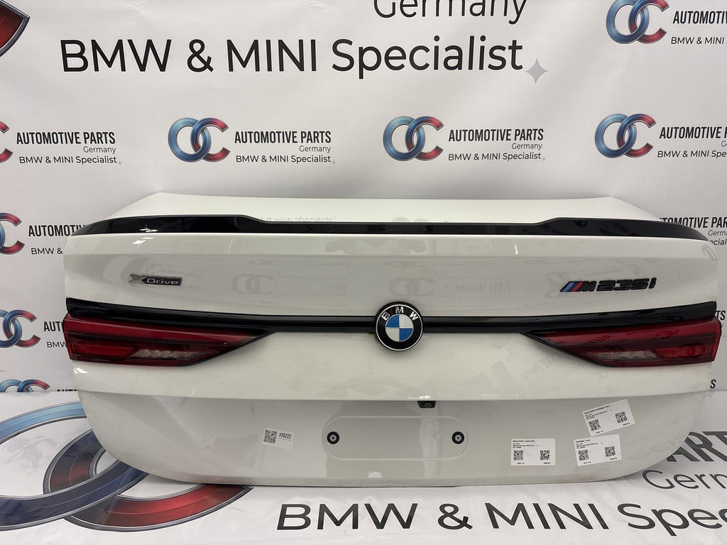 Original BMW 2er Gran Coupe F44 Heckklappe 41009462996 Alpinweiss trunk lid