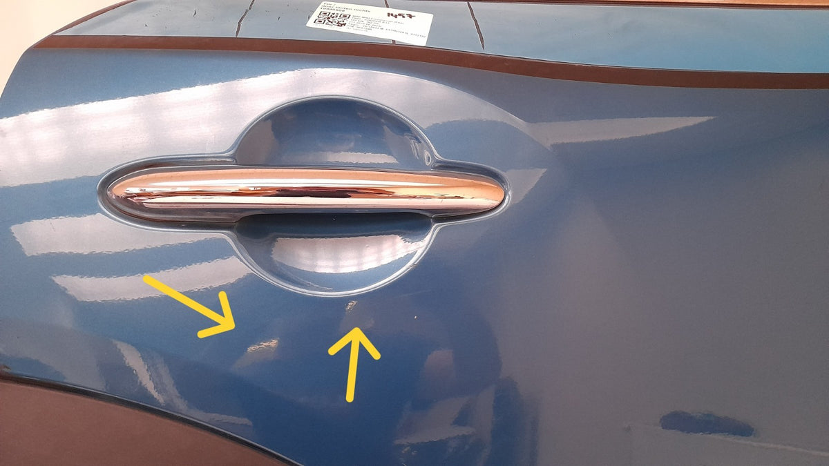 Original Tür MINI Countryman F60 7438598 hinten rechts, island-blue metallic