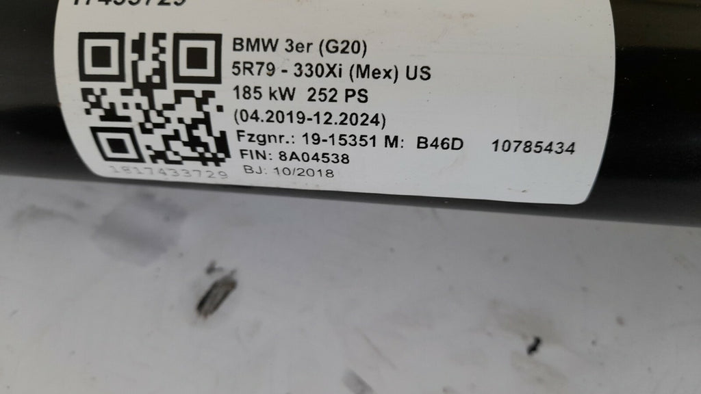Original BMW 3er G20 G21 Federbein Stoßdämpfer hinten Zusatzdämpfer 6888481
