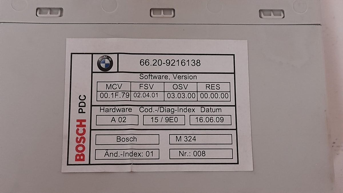 Original BMW X1 E84 Steuergerät Einparkhilfe PDC 66209216138 Parkassistent
