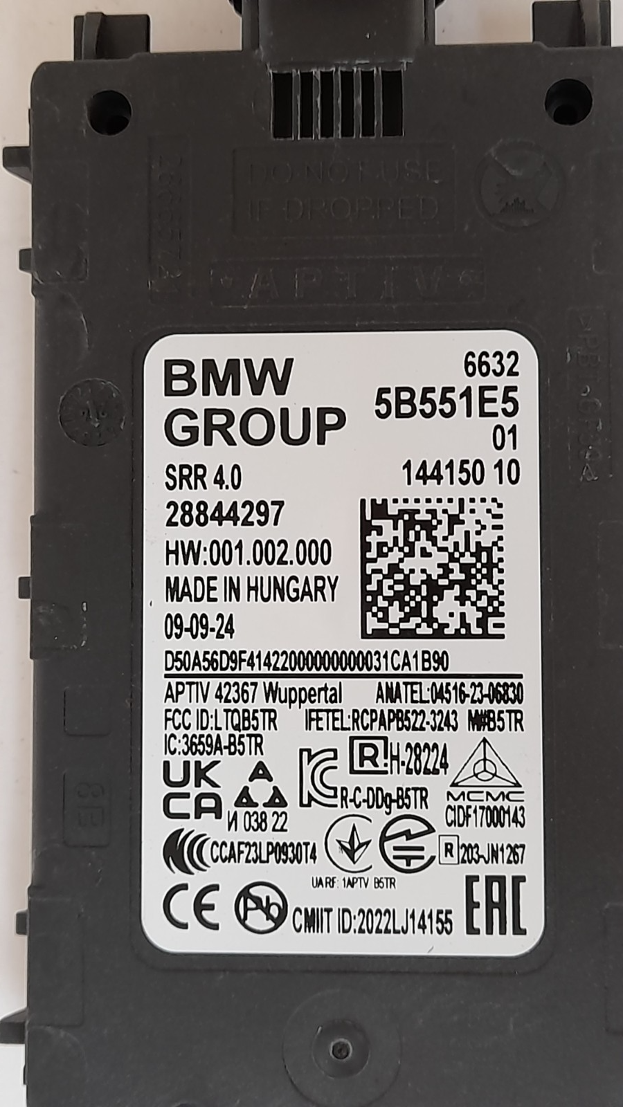 Original U06 U11 U25 G60 G70 G05 G06 G07 Radarsensor Nahbereich vorne 5B551E5