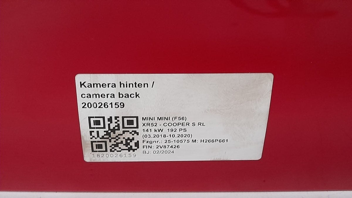 Original MINI Cooper S F65 Heckklappe mit Kamera Chili Red II 9628889