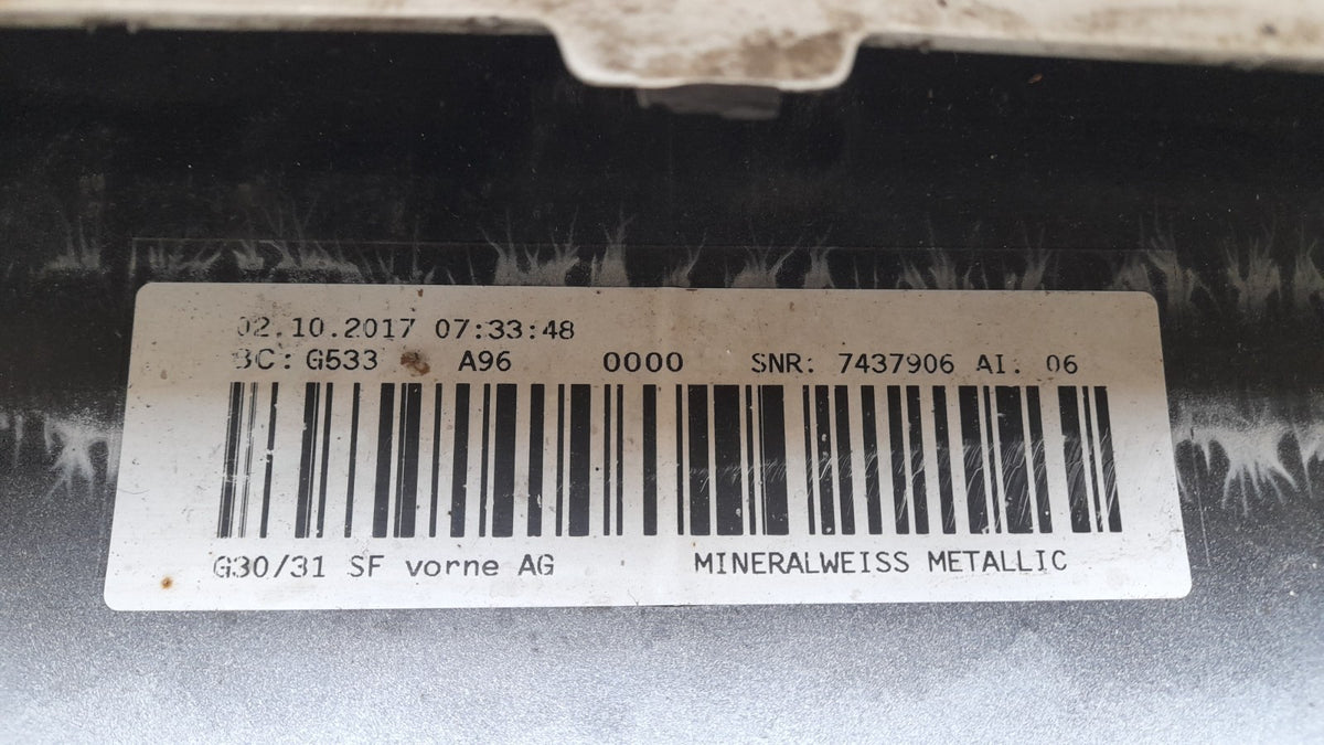 Original BMW 5er G30 G31 Stoßstange vorne 6 PDC 7385336, bumper front