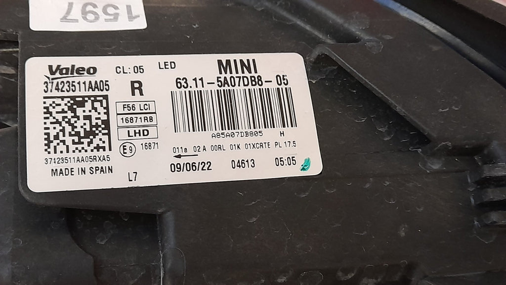 Original MINI F55 F56 F57 Frontscheinwerfer LED Facelift rechts 5A07DB8