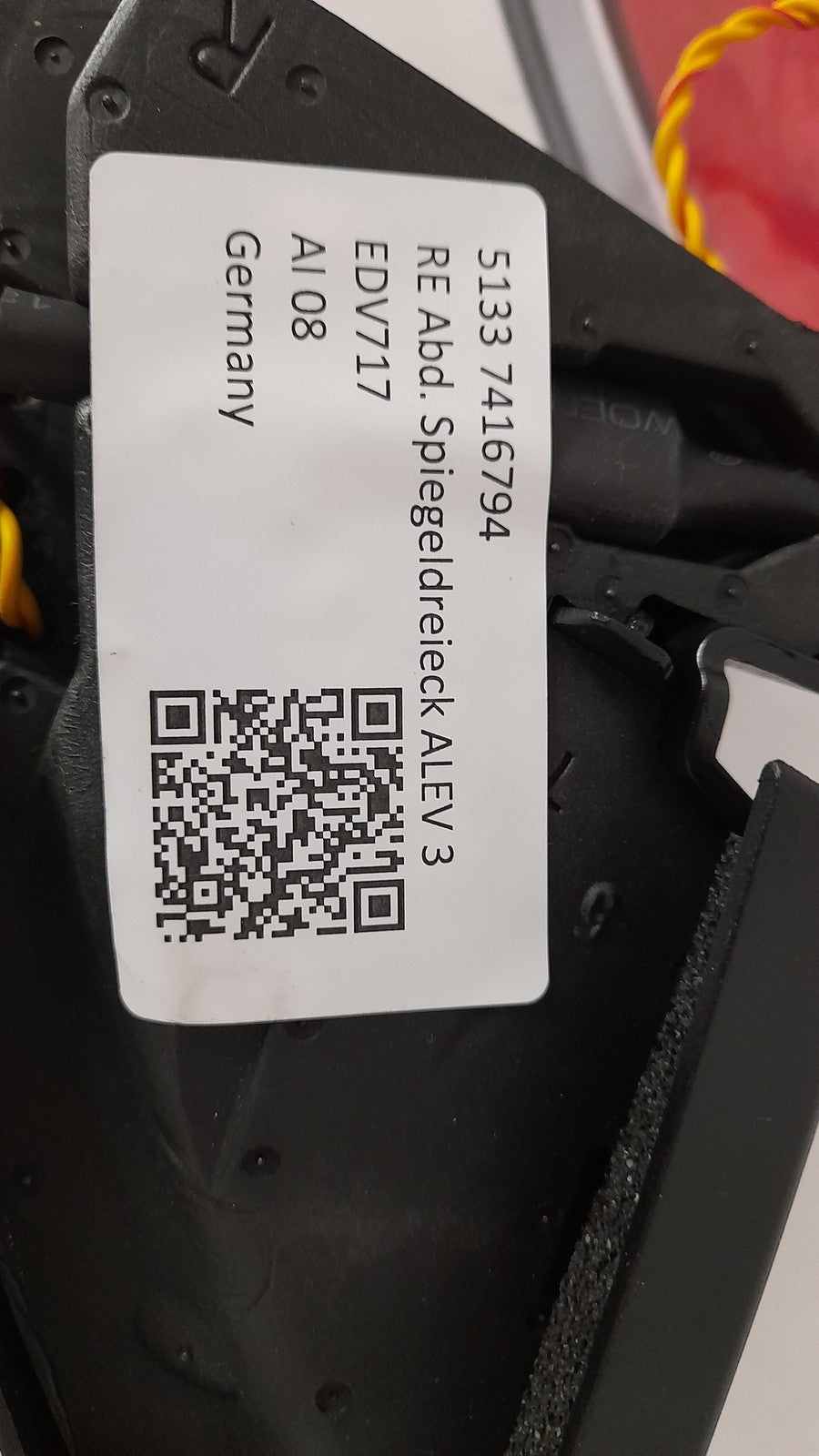 Original BMW 6er GT G32 Spiegeldreieck rechts Harman Kardon 51337416794