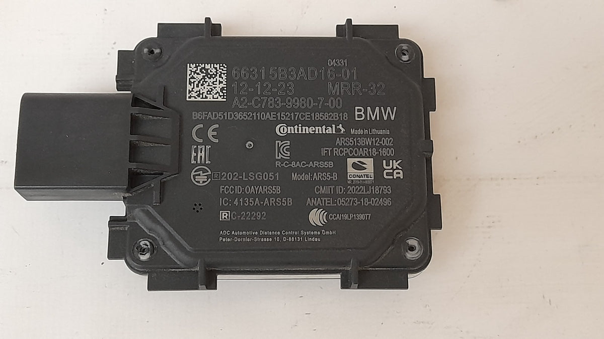 Original F70 F74 U06 U11 U10 G45 G60 G70 I20 Frontradarsensor ACC 66315B3AD16