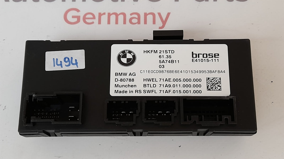 Original F70 U06 G60 G70 U11 U10 G45 G09 U25 Heckklappenmodul 61355A74B11
