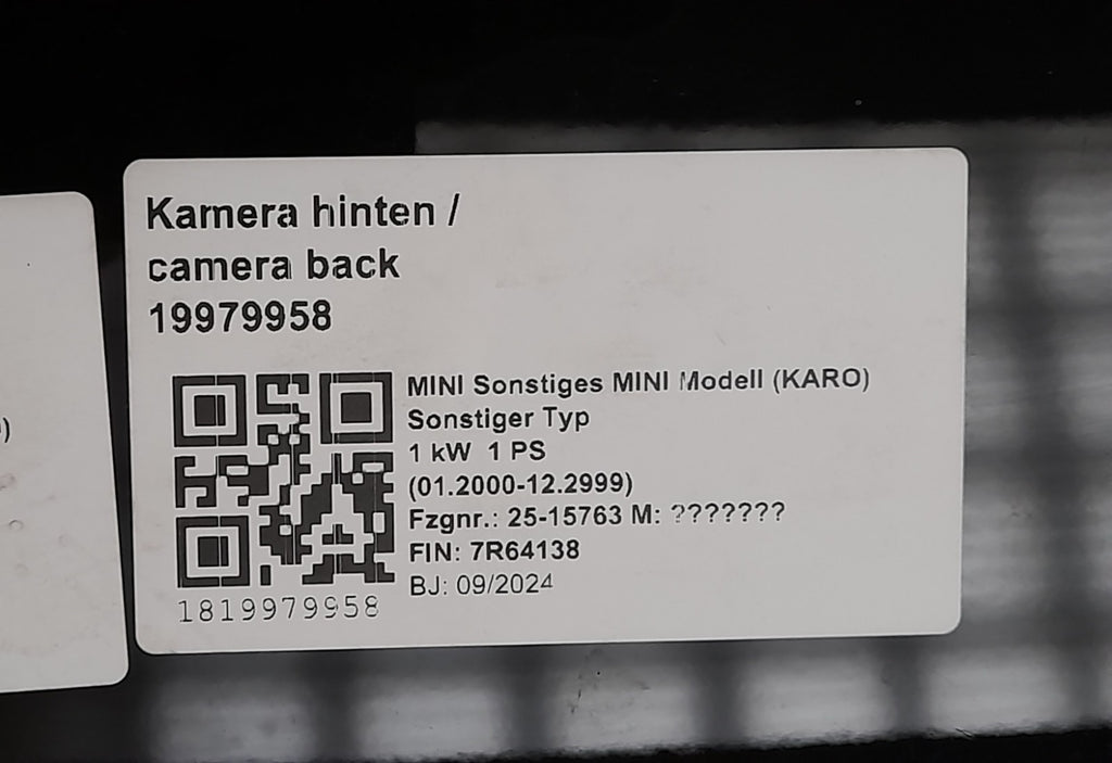 Original MINI Countryman SE ALL4 U25 Heckklappe Trunk lid hinten Kamera 5A42CB8