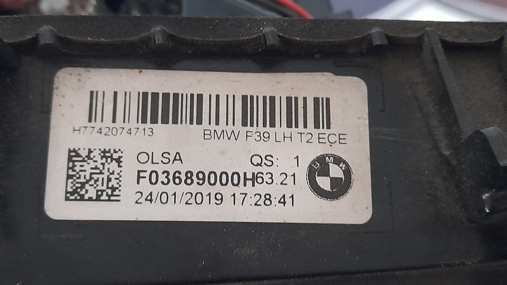 Original BMW X2 F39 Heckleuchte innen links Heckklappe 63217465509 LED