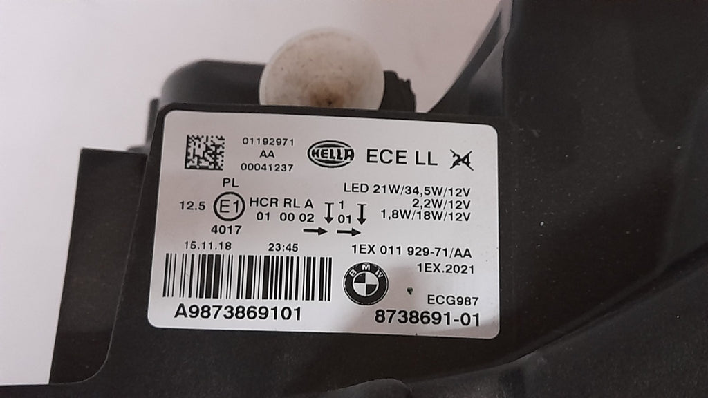 Original BMW 1er F20 F21 8738691-01 LED links Scheinwerfer Headlight