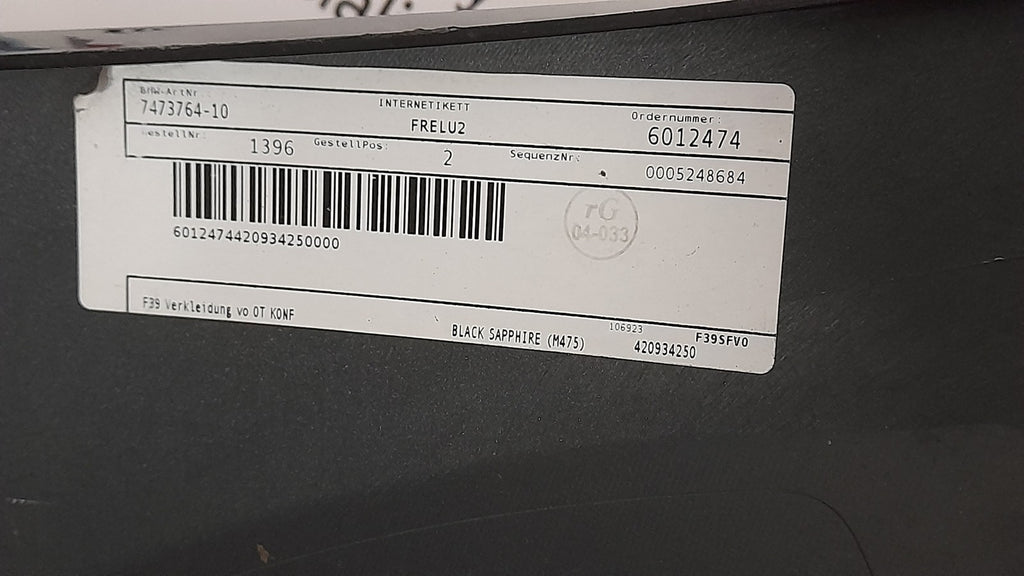 Original BMW X2 F39 Stoßstange vorne Serie 51117499467 Saphirschwarz bumper