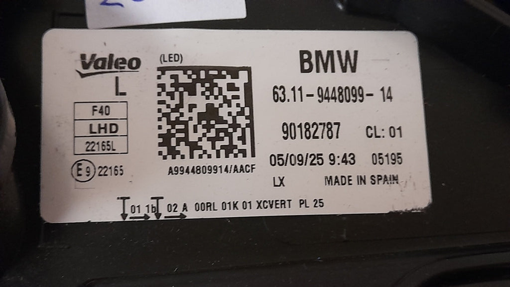 Original BMW 1er F40 9448099 LED links Scheinwerfer Headlight Bi-LED AHL