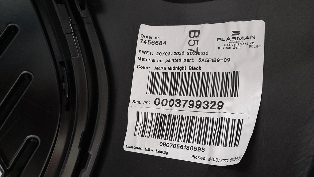 Original MINI Countryman U25 Stoßstange vorne Midnight Black 51115A88BB7