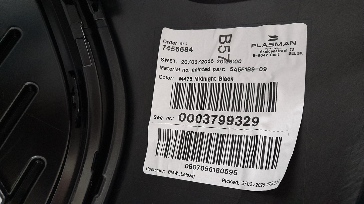 Original MINI Countryman U25 Stoßstange vorne Midnight Black 51115A88BB7
