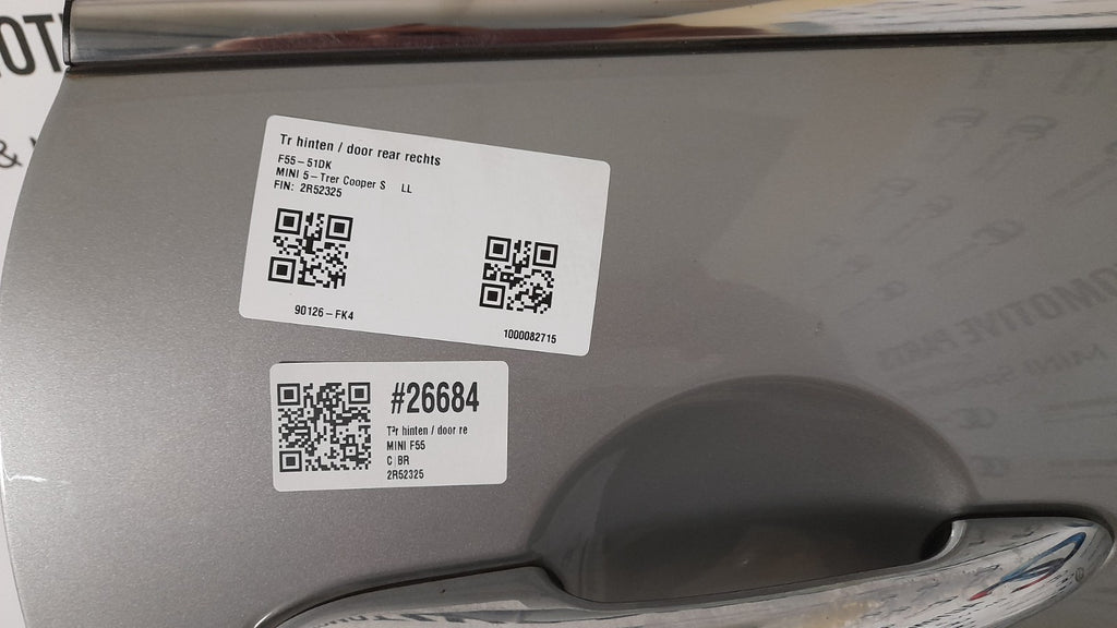 Original MINI 5-Türer Cooper S F55 Tür hinten rechts 41007327450 / door