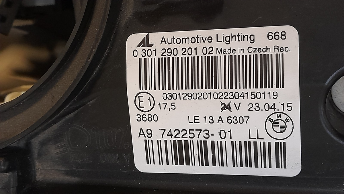 Original BMW 2 F45 F46 7422573-01 links Scheinwerfer Headlight