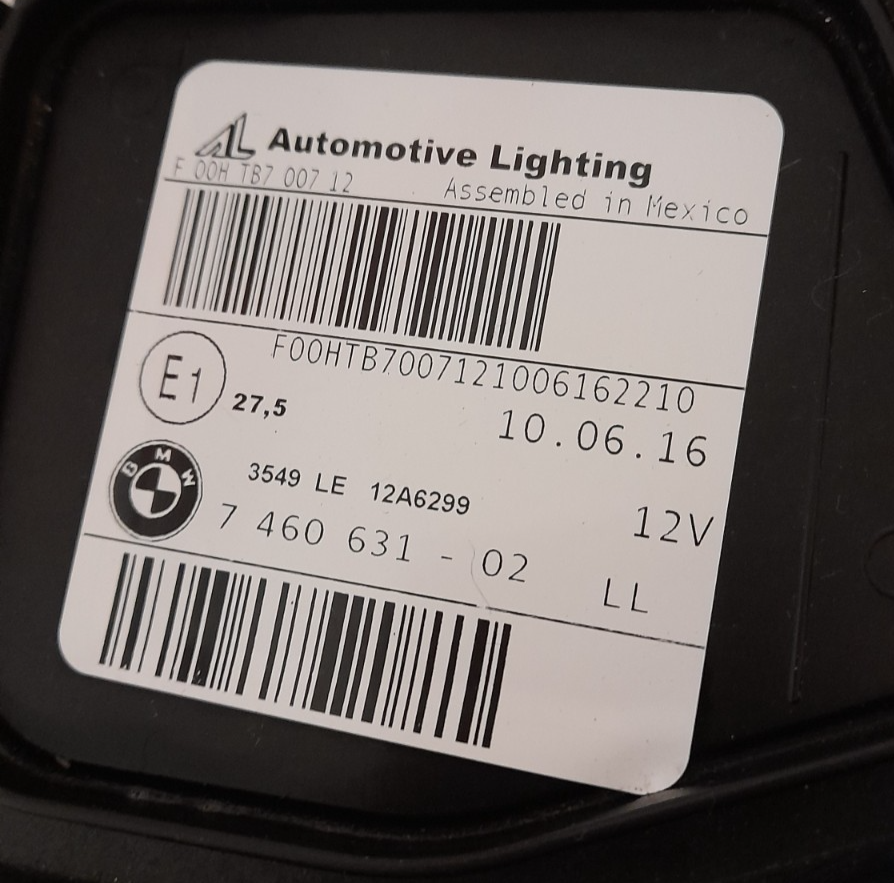 Original BMW X3 F25 X4 F26 7460631 LED links Scheinwerfer Headlight