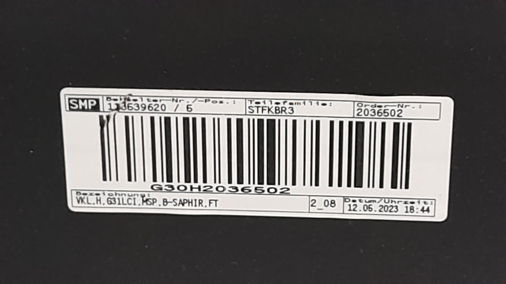 Original BMW 5er G31 LCI M Paket Stoßstange hinten 6x PDC Saphirschwarz 8098694