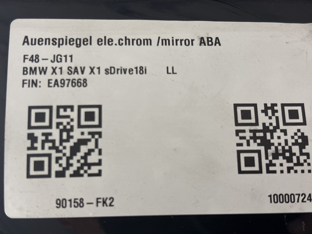 Original BMW X1 F48 Außenspiegel links elektrochrom abblendbar mirror left ABA