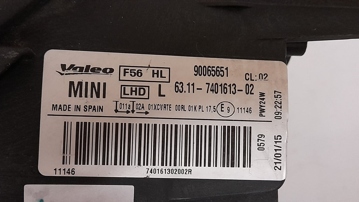 Original MINI F55 F56 VOLL LED 7401613-02 links Scheinwerfer Headlight
