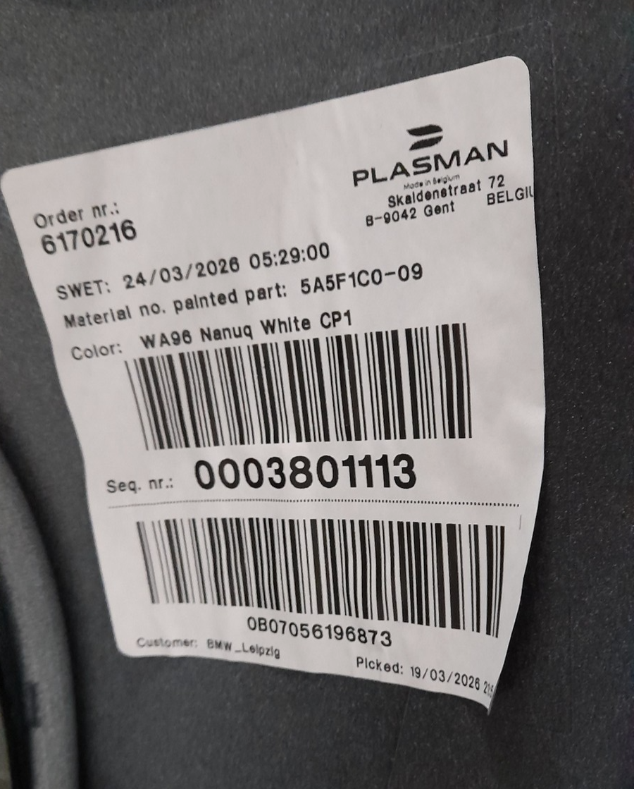 Original MINI Countryman U25 Stoßstange vorne Nanuq White 51115A88BB7