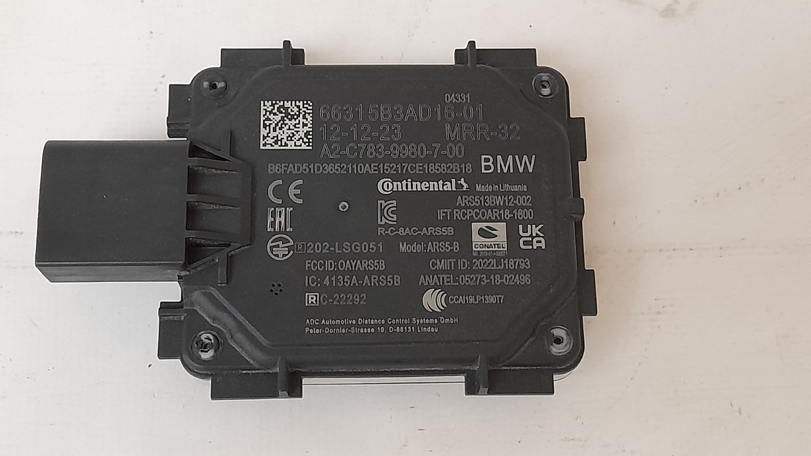 Original BMW MINI Radarsensor vorne ACC 66315B3AD16 Frontradarsensor