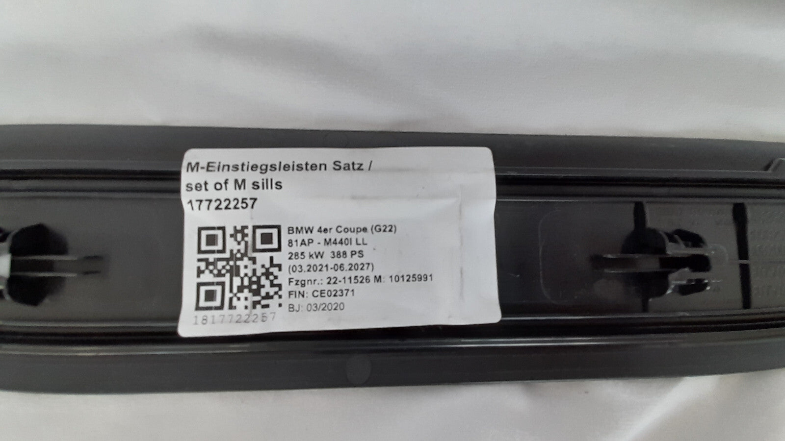 BMW 4 er G22er G26 G42 Einstiegsleisten Türschwelle Leisten M-Paket Links Rechts