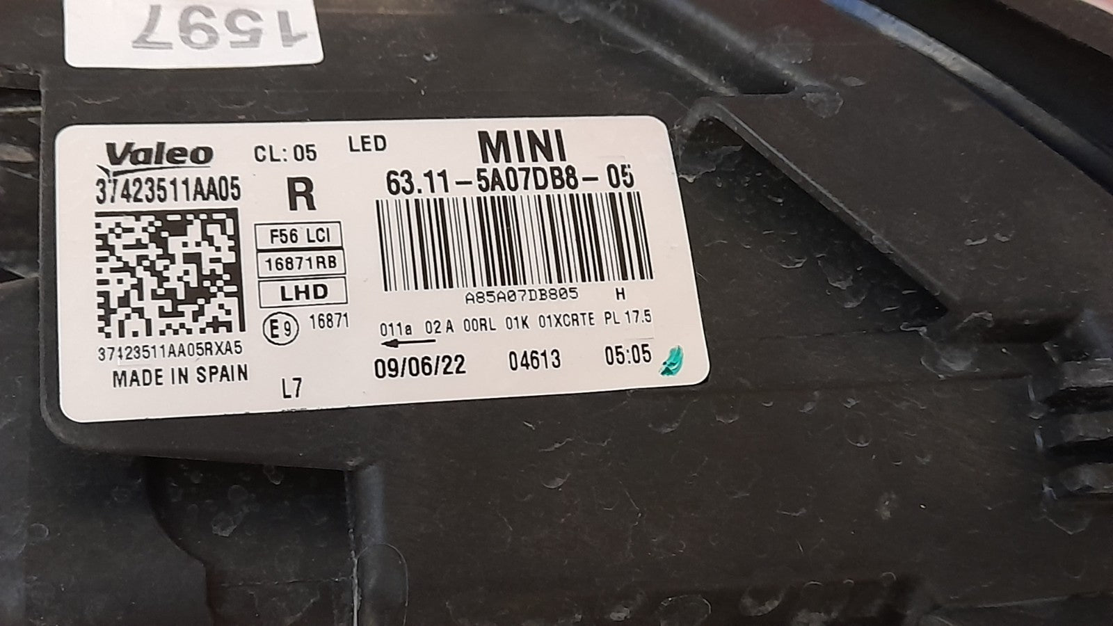 Mini F55/F56/F57 Frontscheinwerfer Facelift Led Rechts 5A07DB8 MINI headlight